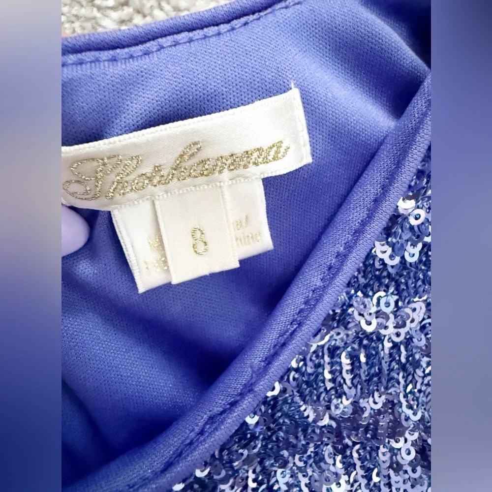 SHOSHANNA - Serena Glitter Mini Dress - Periwinkle- size 8 - Immaculate - Picture 6 of 16